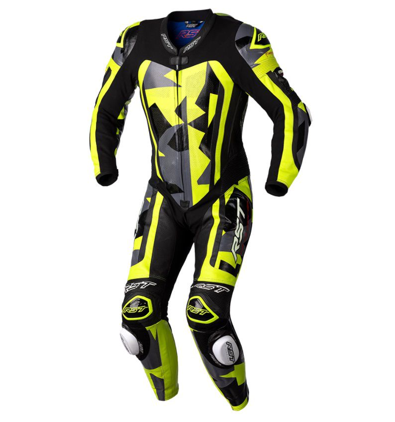 Pro Series Airbag férfi légzsákos bőrruha | Camo sárga